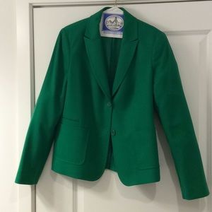 Talbots Kelly green blazer
